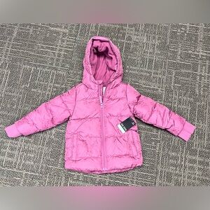 Okie Dokie Pink Puffer Jacket 3T Toddler, New With Tags